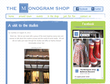 Tablet Screenshot of blog.monogram-shop.com